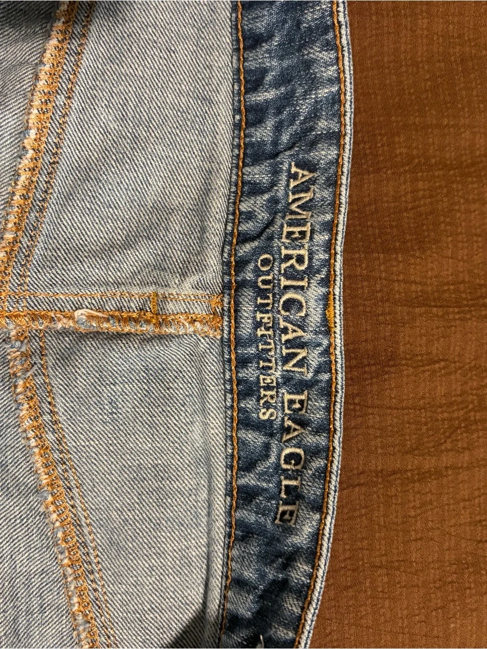 American Eagle Outfitters Light Blue Distressed Denim Shorts